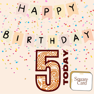 5th Birthday card