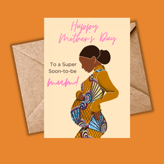 Happy Mother’s Day Pregnant Afrocentric