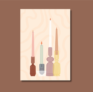 Candles Postcard