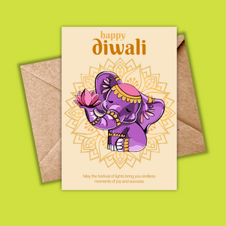 Happy Diwali Elephant