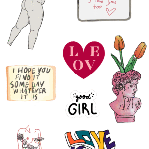 Love Yourself- Sticker Sheets Illustrations