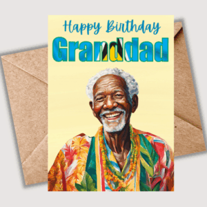 Birthday Card for Him- Saint Lucia Flag Card