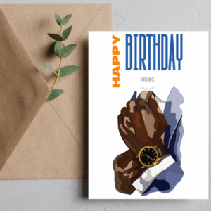 Birthday Card for Him – Black man card