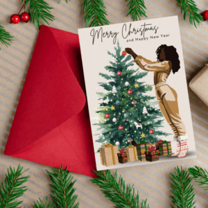 Merry Christmas Card-  For Sister, Daughter, Friend Card
