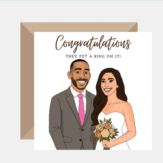 Wedding Card for Newlyweds - Couples Getting Married - Image 3