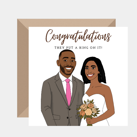 Wedding Card for Newlyweds - Couples Getting Married - Image 4