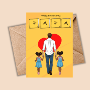 Father’s Day Card for Dad - Father and Twins