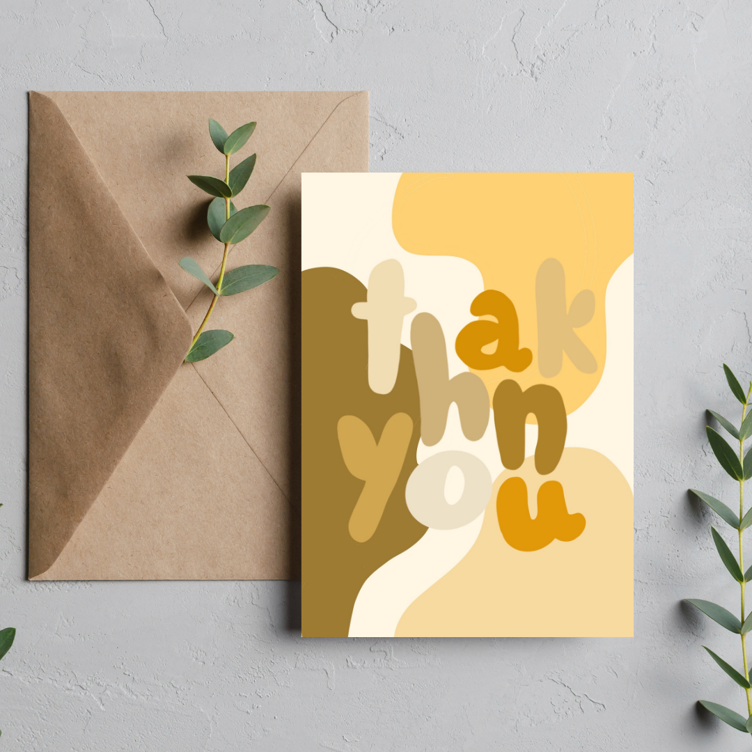 Thank You Card - Abstract Inspired