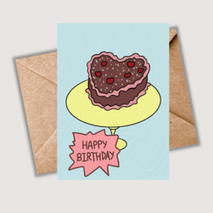 Happy Birthday Card for Her – Chocolate Cake