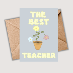 Teacher Card- Thank you to the Best Teacher