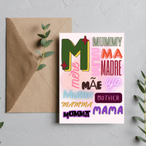 Mother’s Day Card - Mummy, Madre, Mother Card