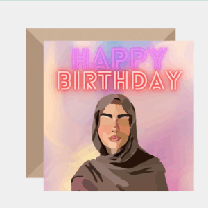 Birthday Card for Her – Hijab Celebration Card